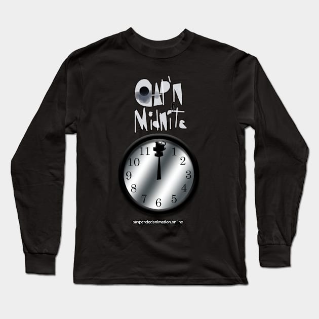 Cap'n Midnite Clock w Logo Long Sleeve T-Shirt by tyrone_22